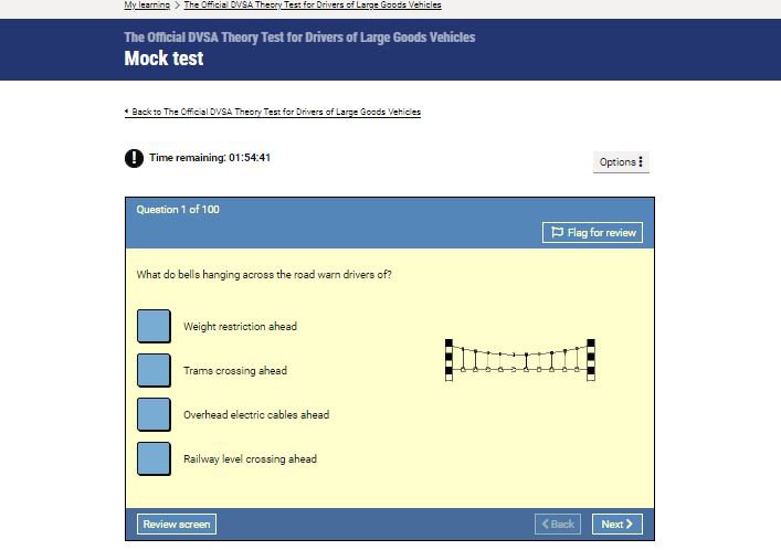 Official DVSA Theory Test Kit for LGV mock test screenshot